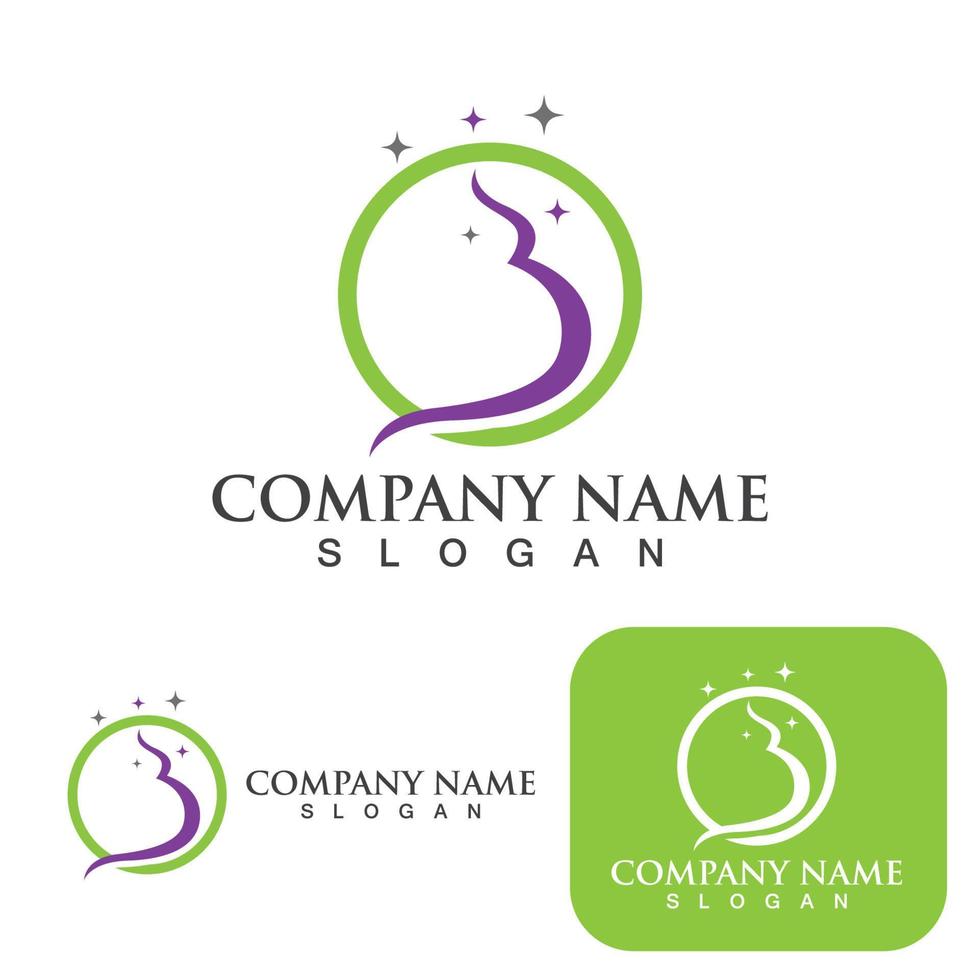 Pregnant template vector icon