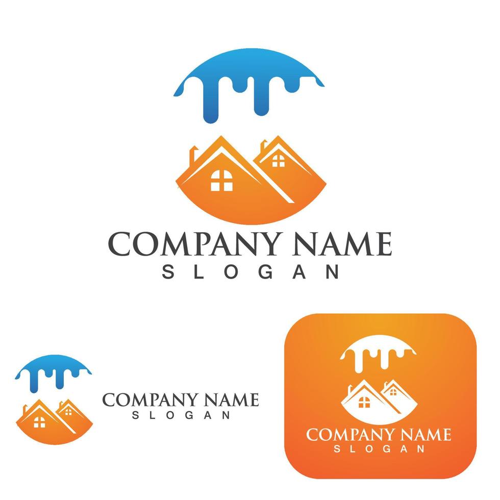 Home and building logo and symbol vector