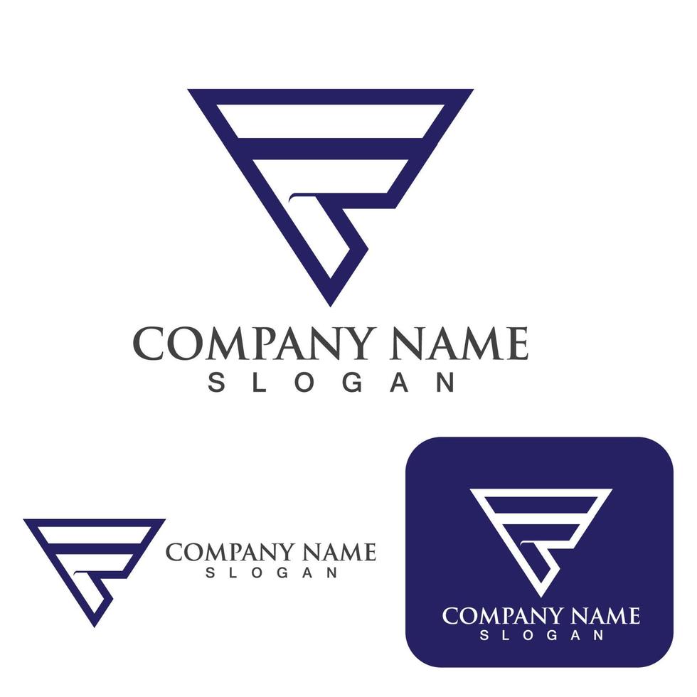 F logo Letter vector icon