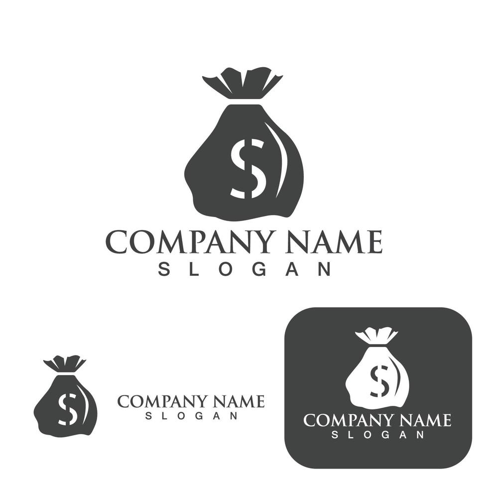 Money Bag icon Template vector