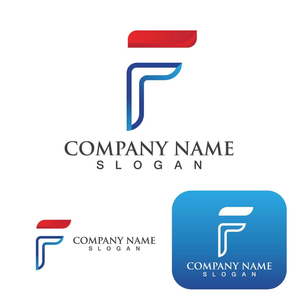 F logo Letter vector icon