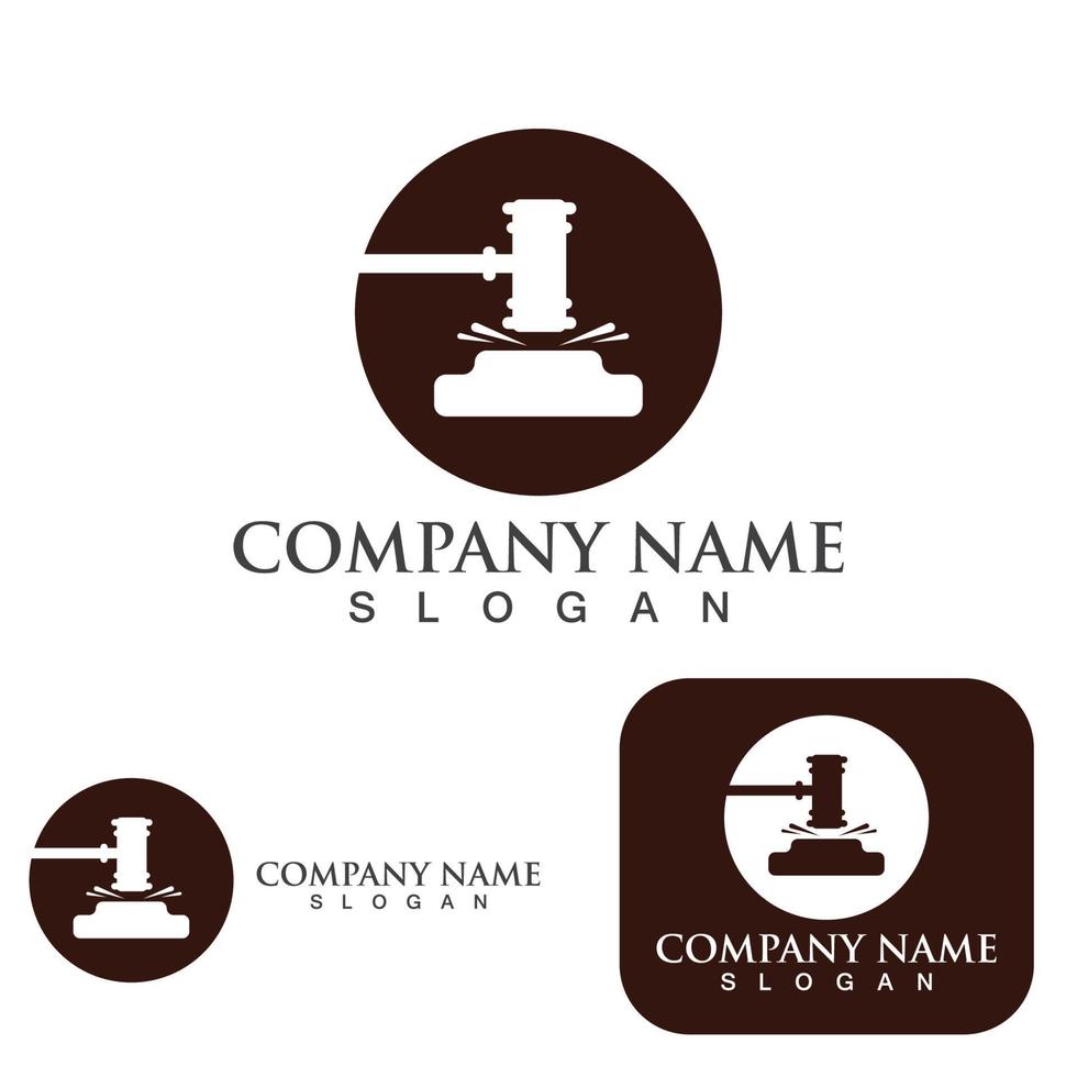 justice law Logo Template vector