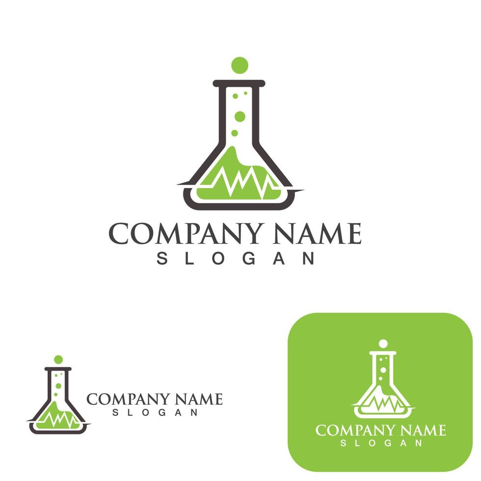 Lab icon template vector illustration