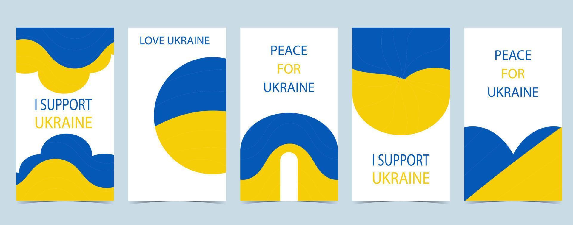 Support Ukraine background. Pray for Ukraine vector