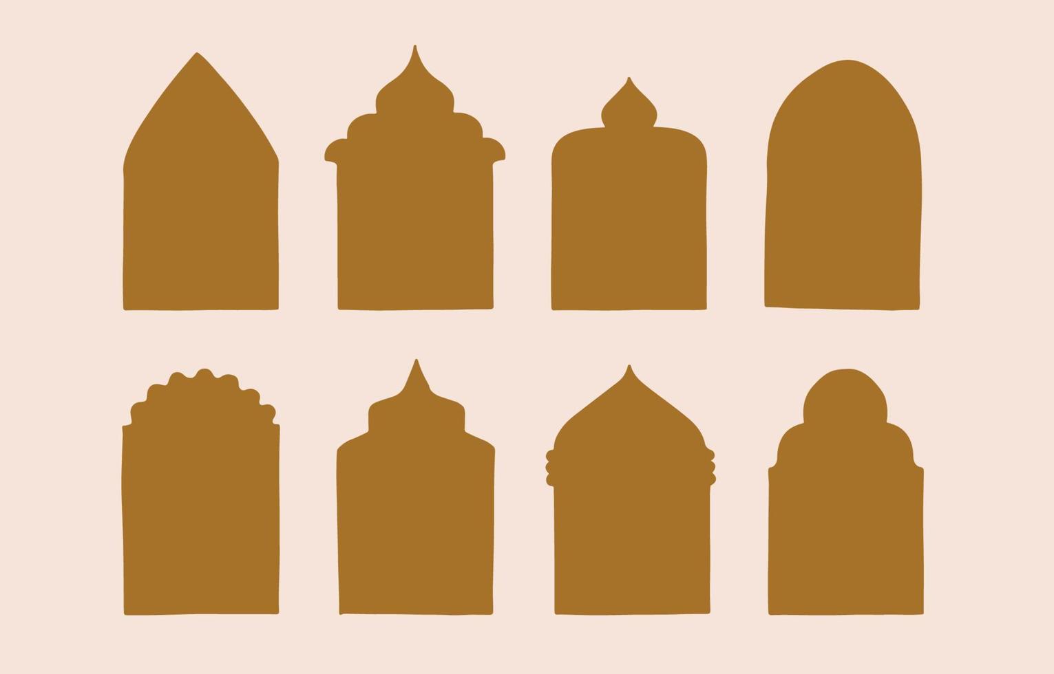 Collection of line design with window,door,arch.Editable vector illustration for website, sticker, tattoo,icon