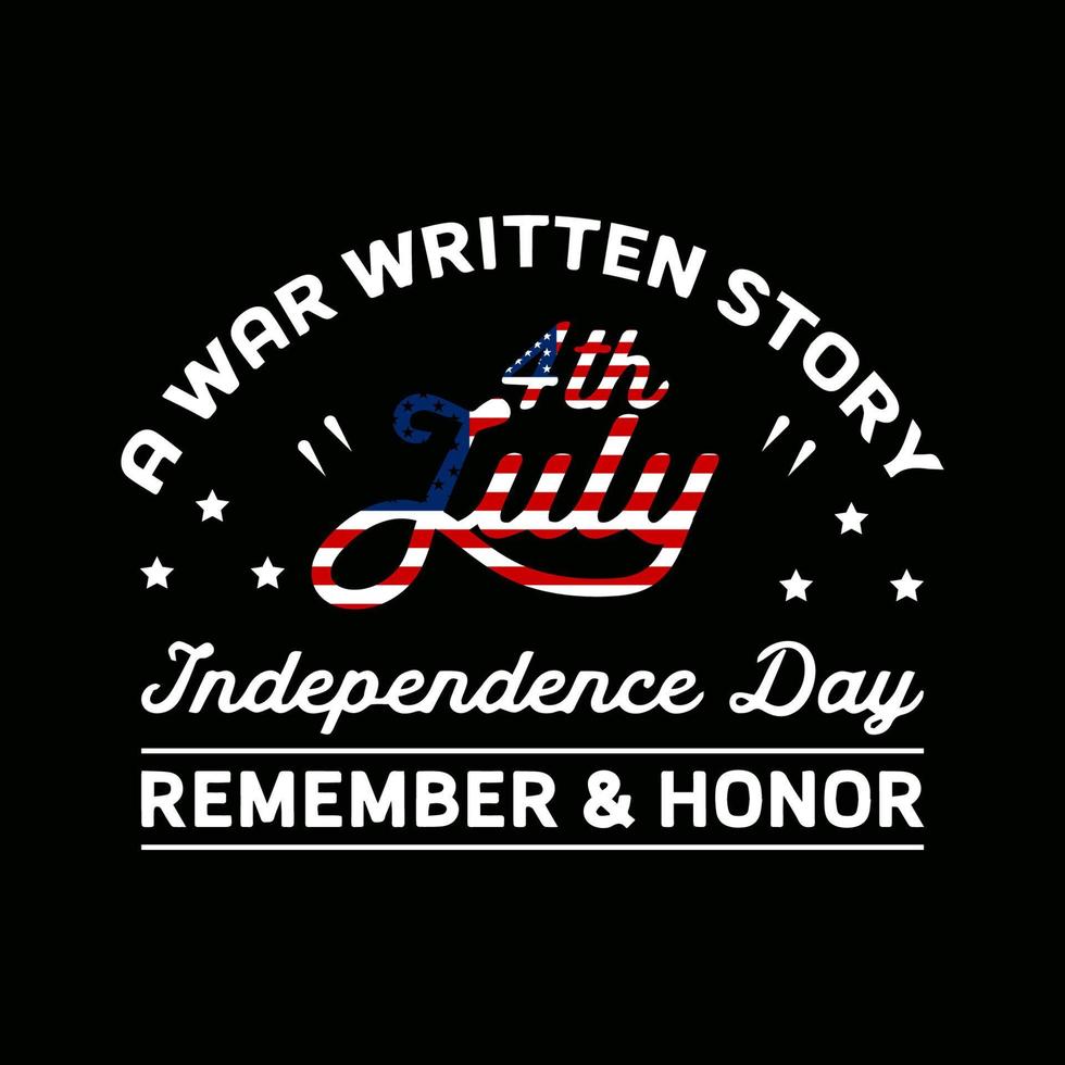 4th Of July American Independence Day t-shirt design vector