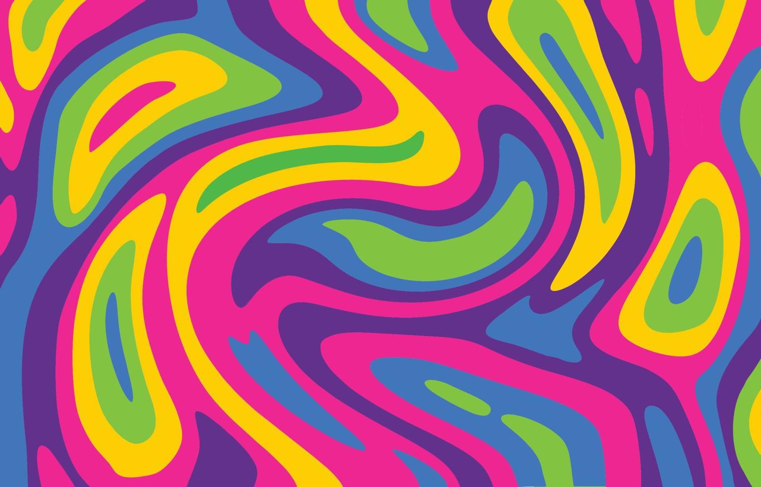 Abstract Flat Psychedelic vector