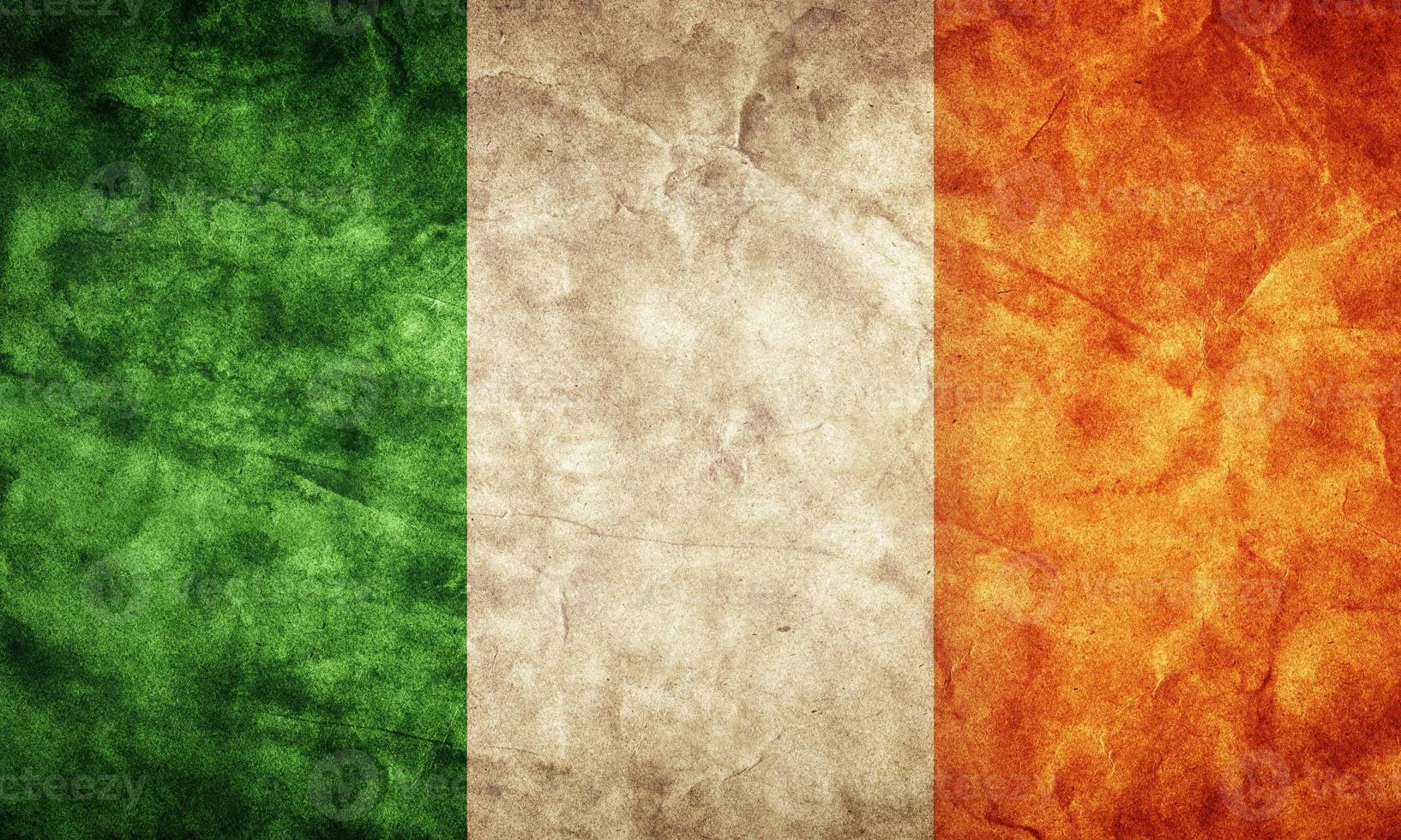 Ireland grunge flag. Item from my vintage, retro flags collection photo