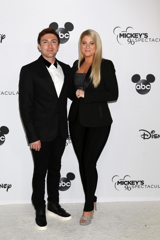 LOS ANGELES, OCT 6 - Daryl Sabara, Meghan Trainor at the Mickeys 90th