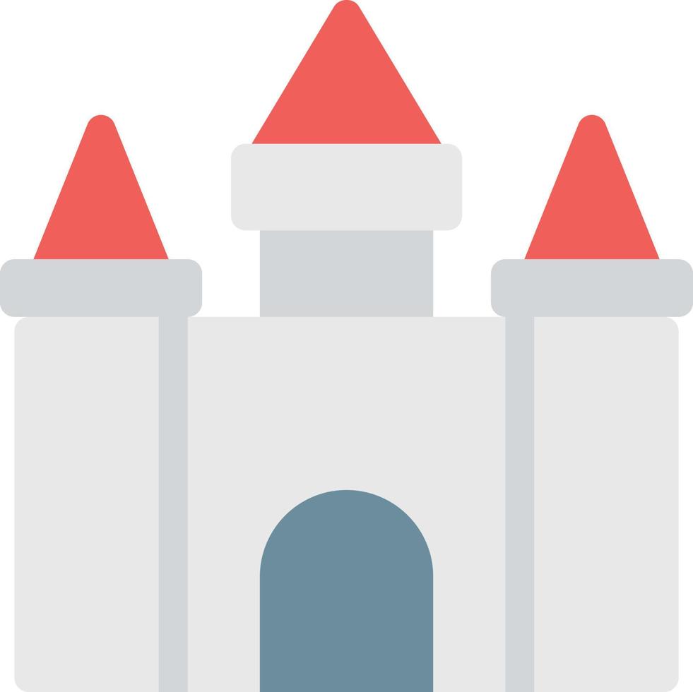 ilustración de vector de castillo en un fondo. símbolos de calidad premium. iconos vectoriales para concepto y diseño gráfico.