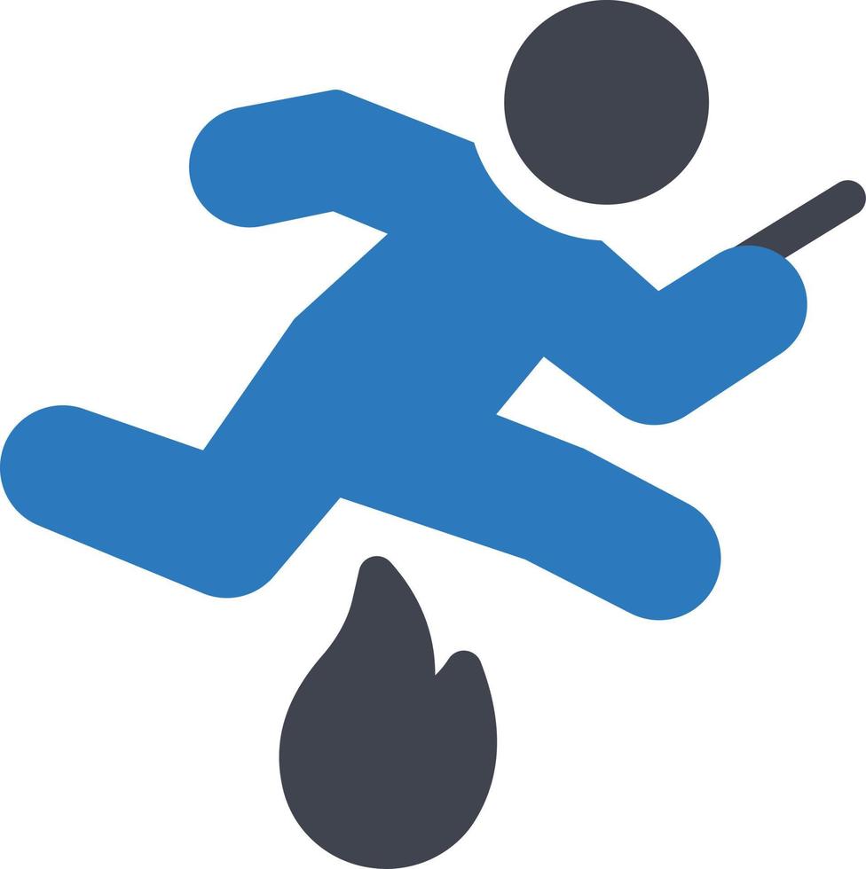 fire jump vector illustration on a background.Premium quality symbols.vector icons for concept and graphic design.