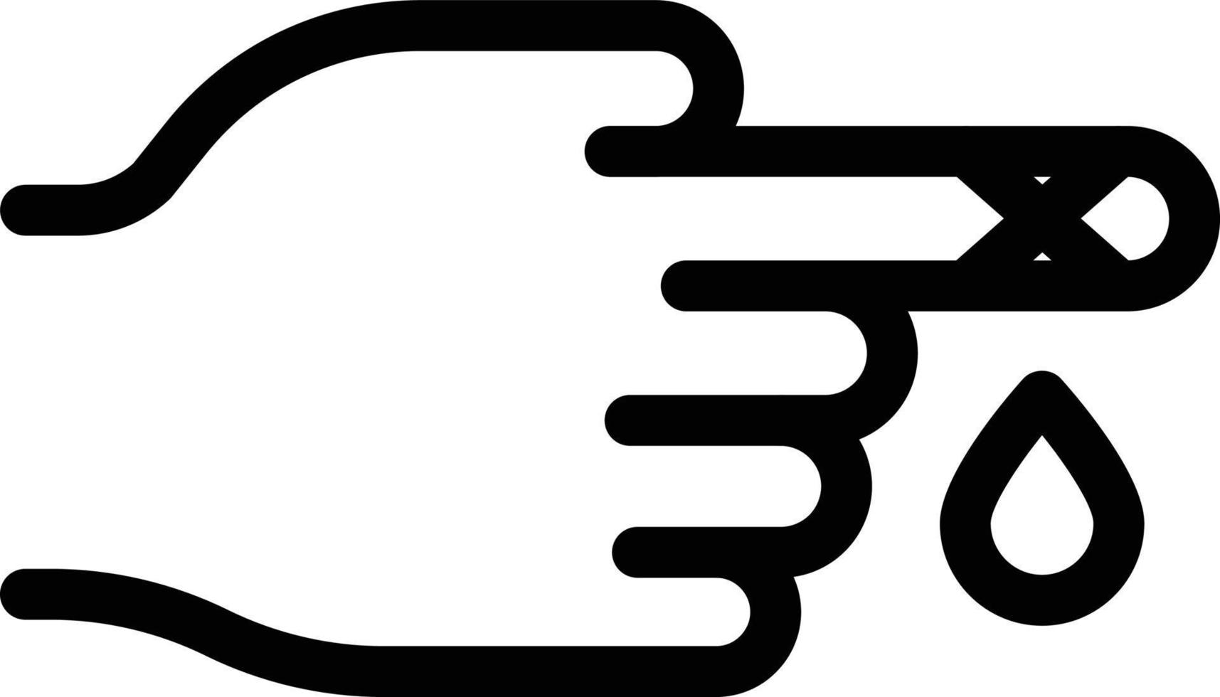 finger cut vector illustration on a background.Premium quality symbols.vector icons for concept and graphic design.