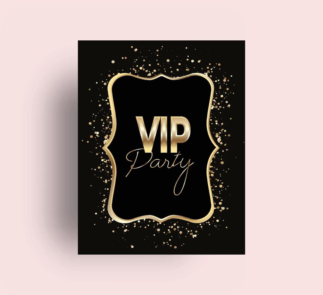Abstract VIP Gold Card vector