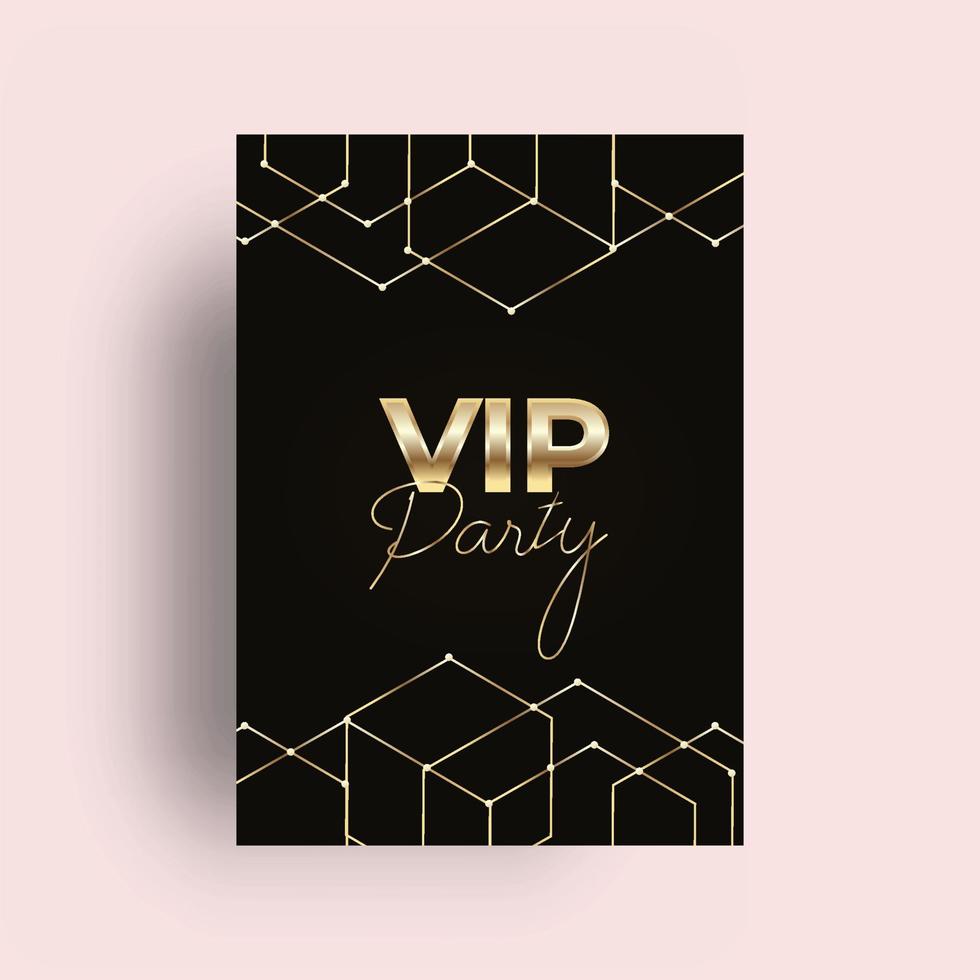 Abstract VIP Gold Card vector