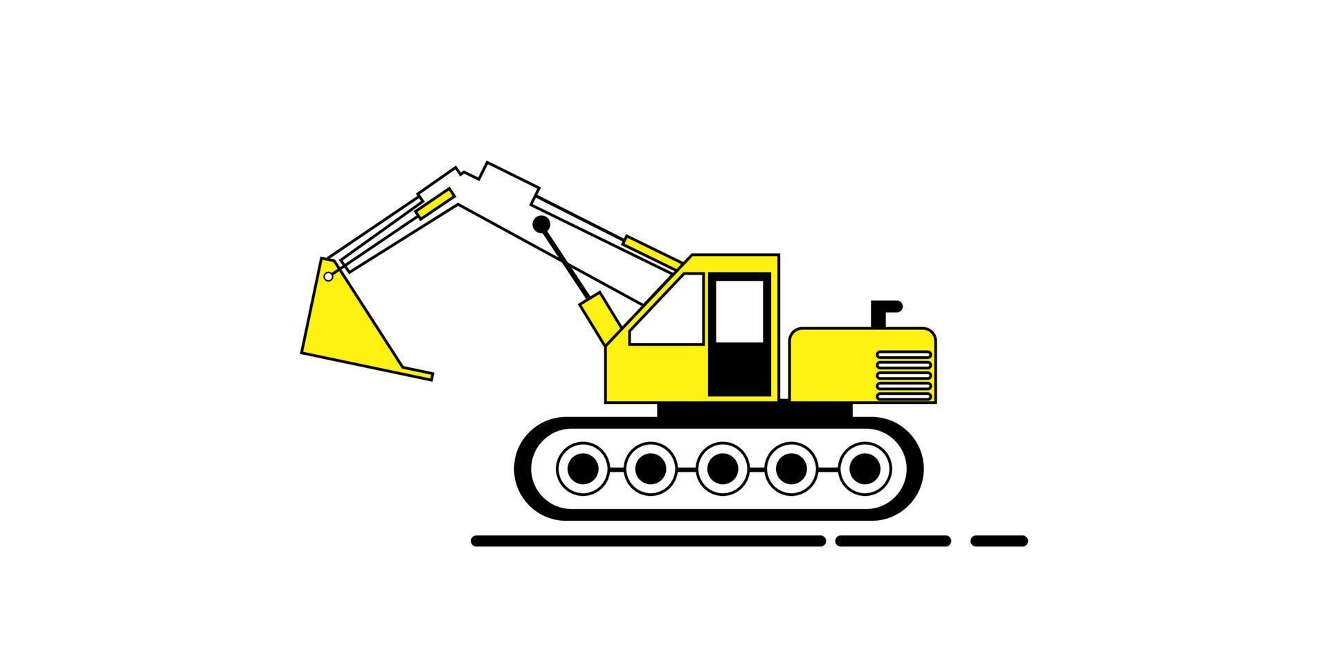Excavator vector illustration