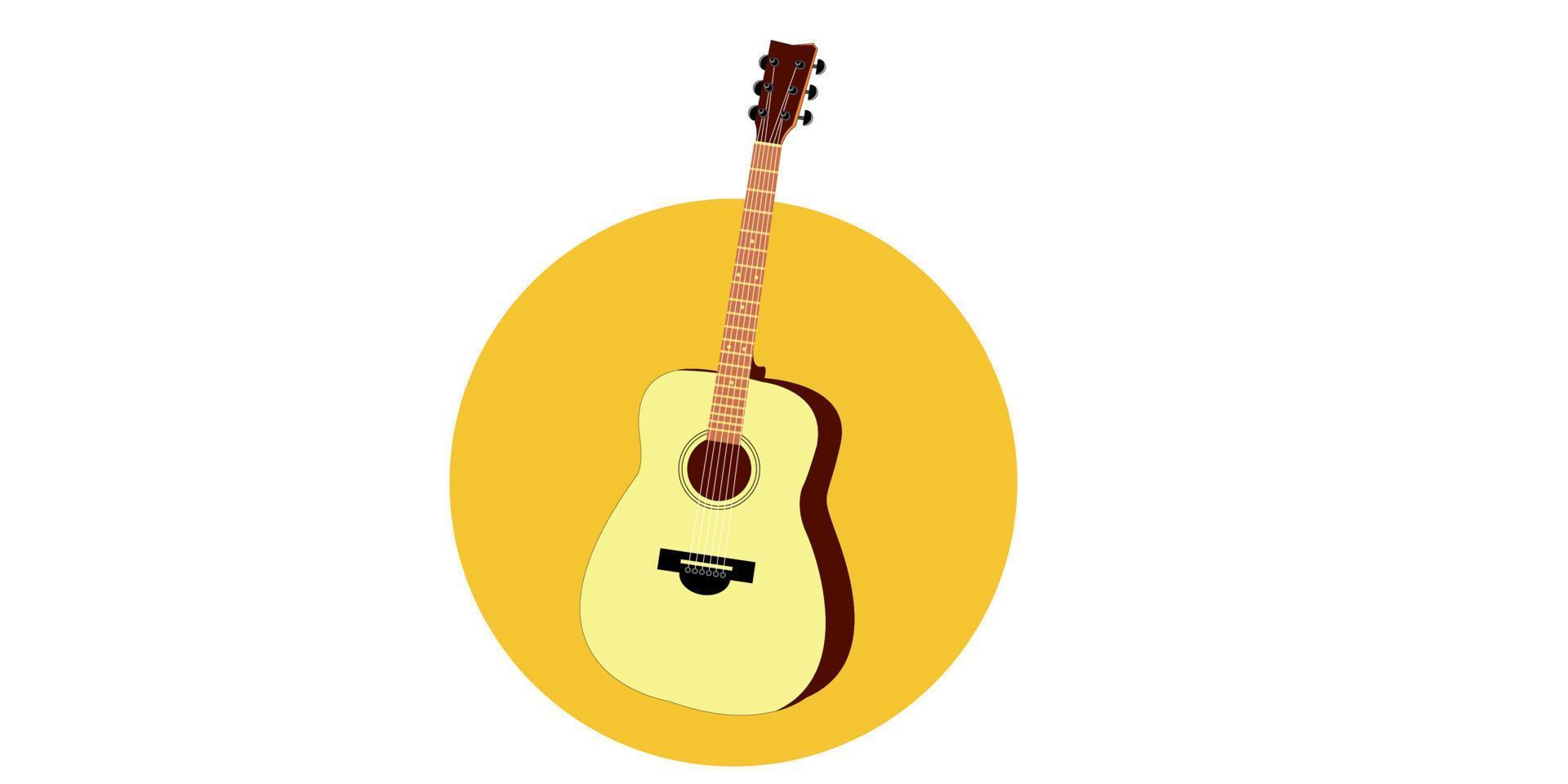 vector de guitarra acustica