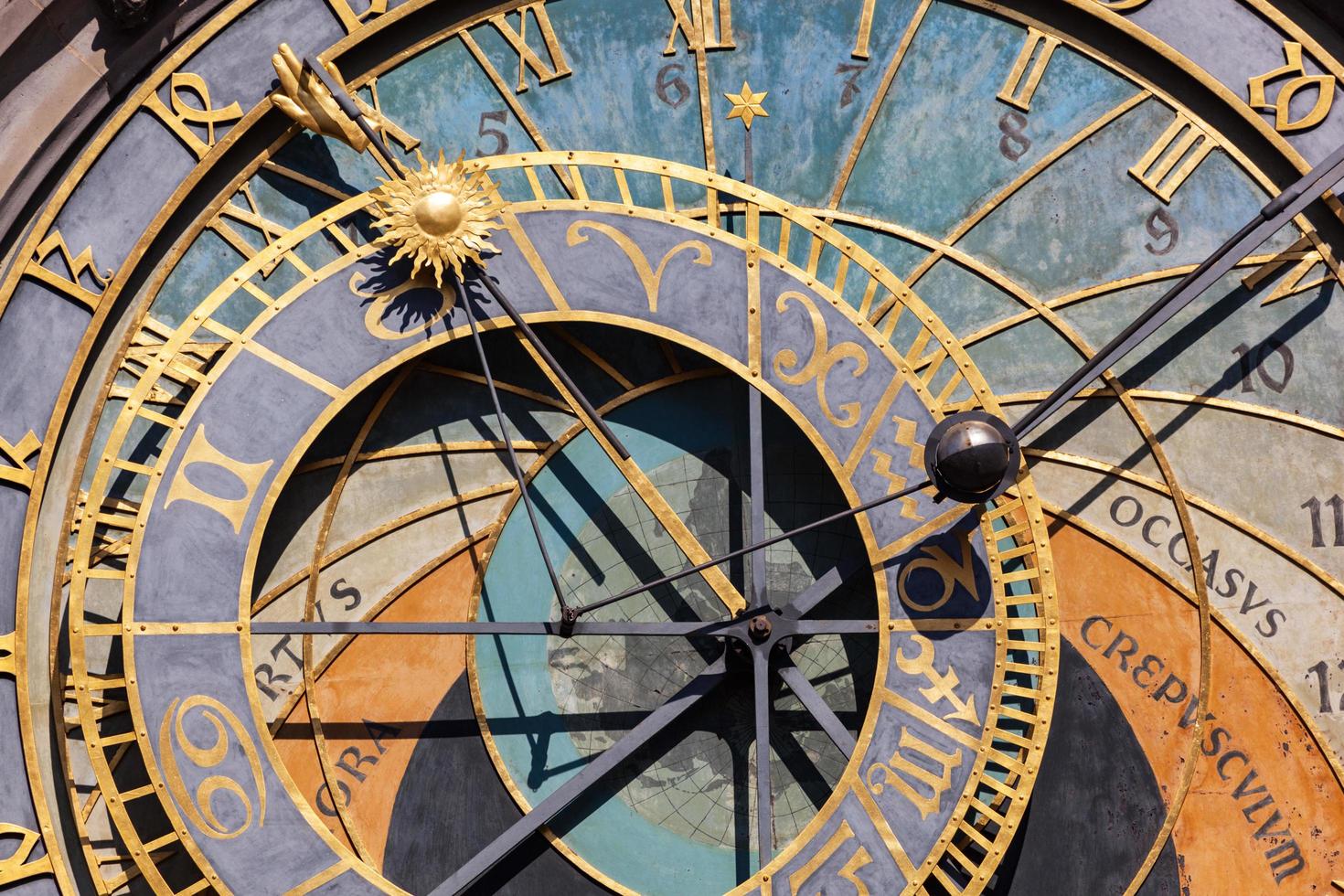 Prague, Czech Republic, 2022 - The Prague astronomical clock, or Prague orloj in Prague, Czech Republic photo