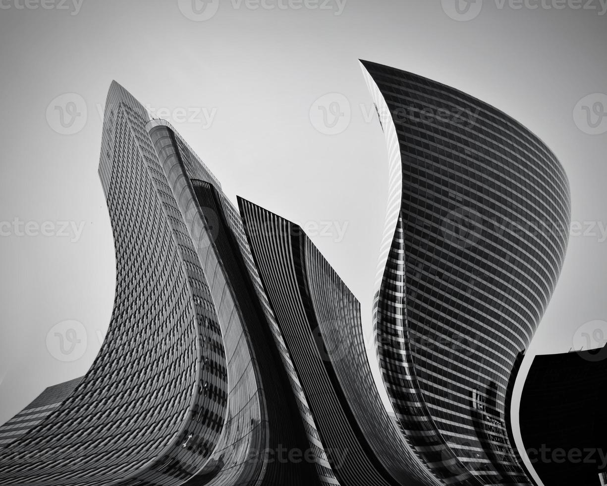 Business skyscrapers abstract conceptual architecture photo