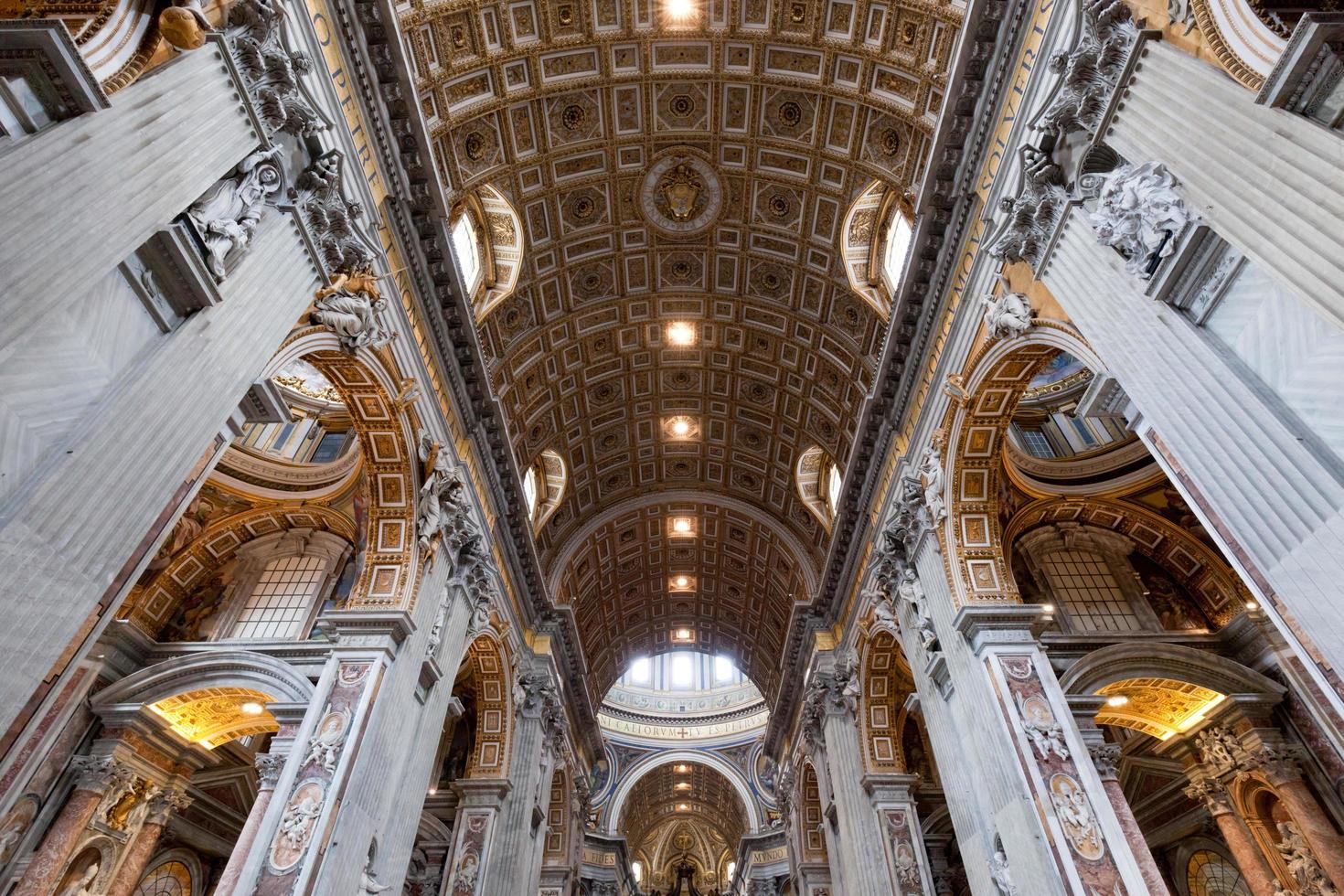 Italy, 2022 - Inside of St. Peter Basilica in Vatican City. photo