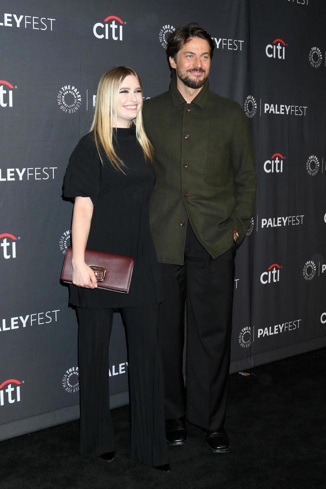 LOS ANGELES, APR 10 - Camille Razat, Lucas Bravo at the PaleyFEST, Emily in Paris at Dolby Theater on April 10, 2022  in Los Angeles, CA photo