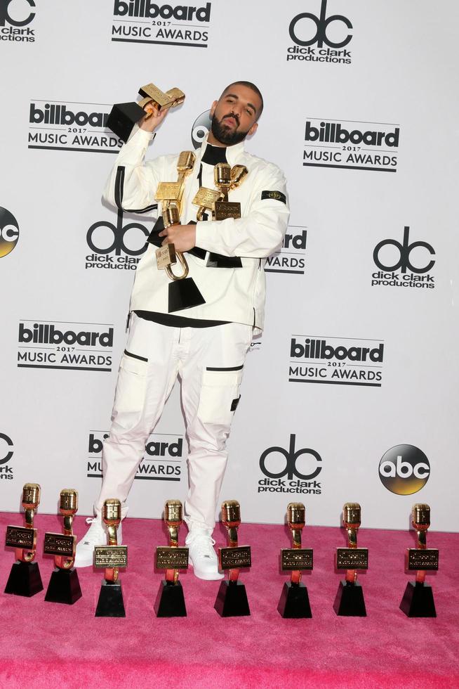 LAS VEGAS, MAY 21 - Drake at the 2017 Billboard Awards Press Room at the T, Mobile Arena on May 21, 2017 in Las Vegas, NV photo