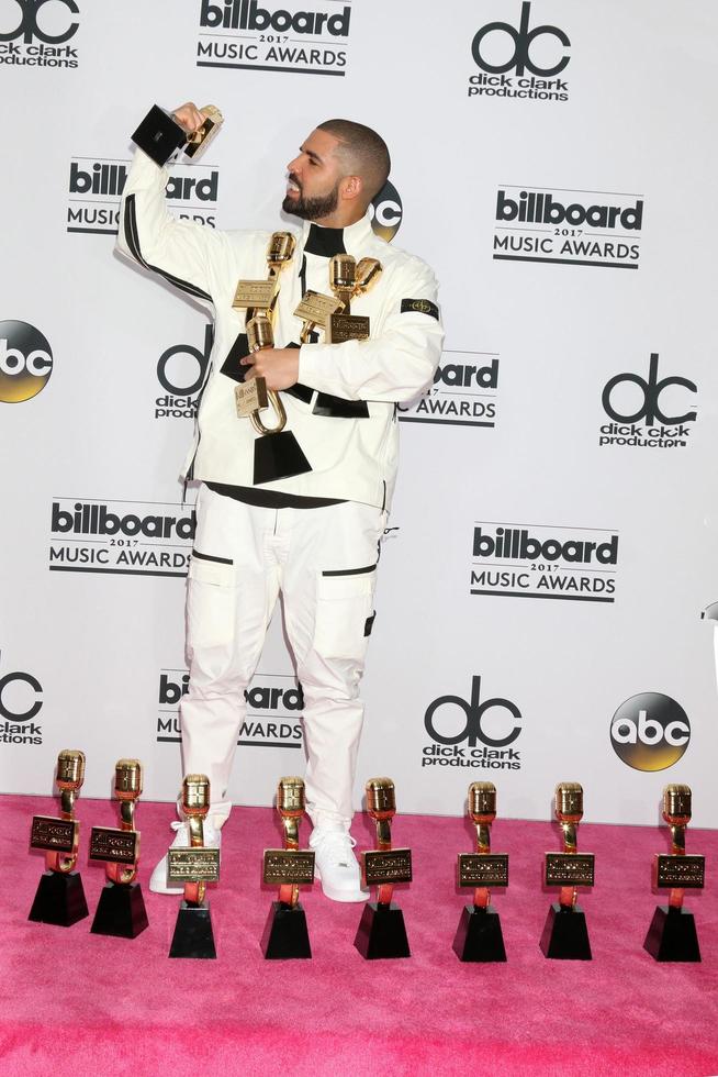 LAS VEGAS, MAY 21 - Drake at the 2017 Billboard Awards Press Room at the T, Mobile Arena on May 21, 2017 in Las Vegas, NV photo