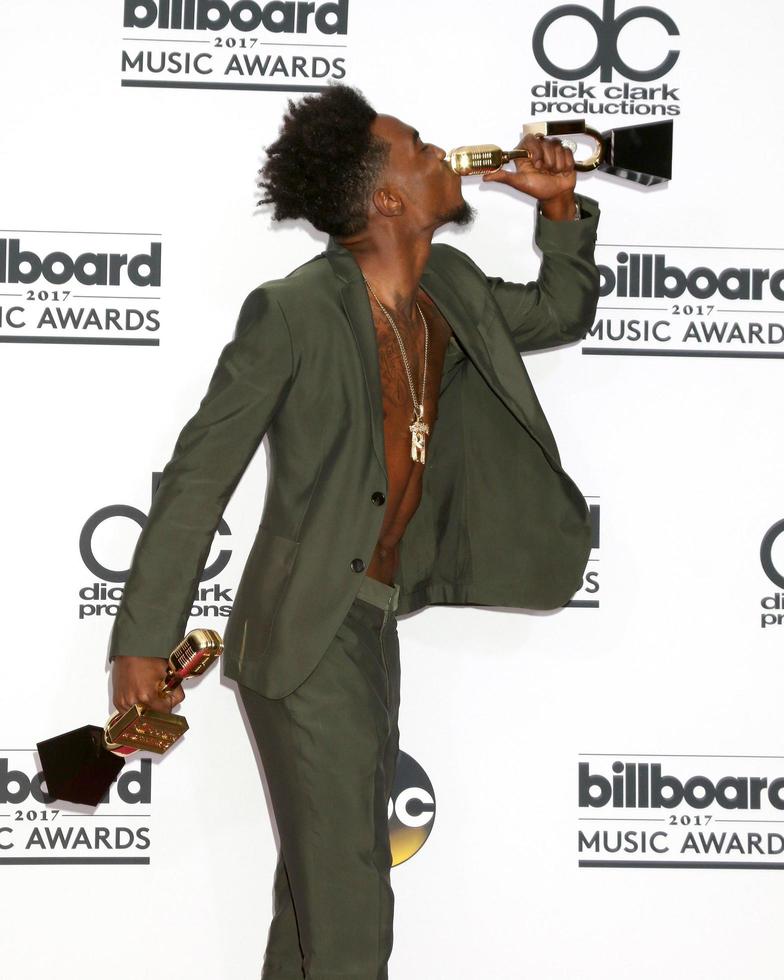 LAS VEGAS, MAY 21 - Desiigner, Sidney Royel Selby III at the 2017 Billboard Awards Press Room at the T, Mobile Arena on May 21, 2017 in Las Vegas, NV photo