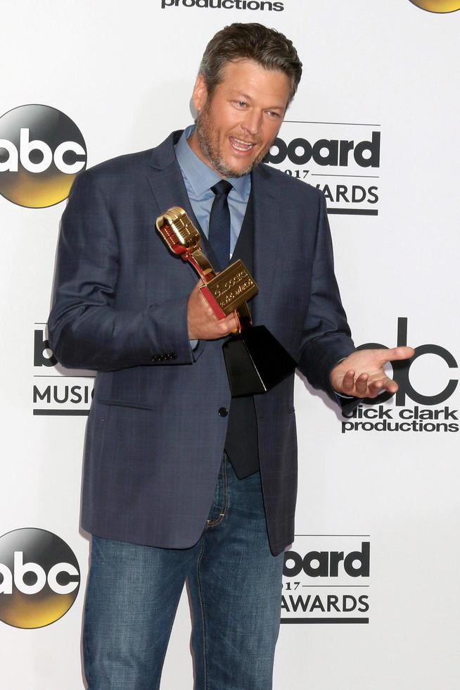 LAS VEGAS, MAY 21 - Blake Shelton at the 2017 Billboard Awards Press Room at the T, Mobile Arena on May 21, 2017 in Las Vegas, NV photo