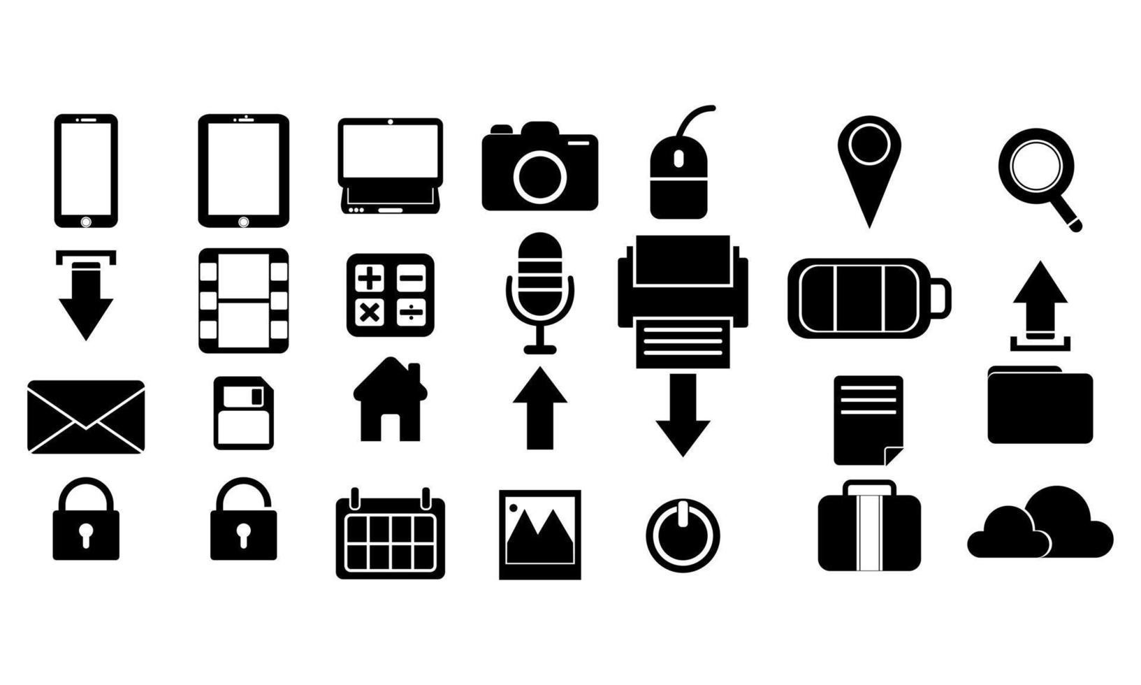 Set icon business vector illustration