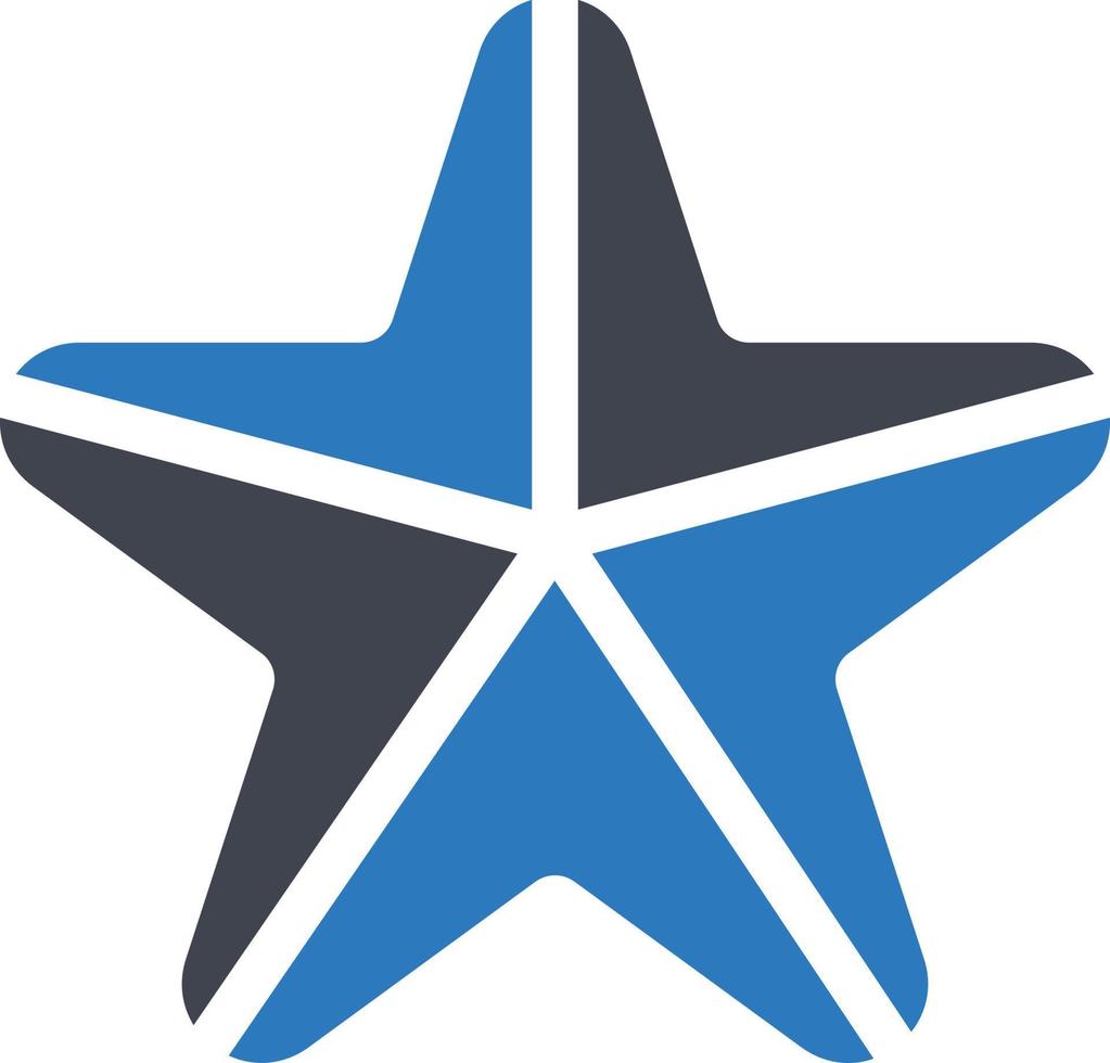ilustración vectorial de estrellas de mar en un fondo. símbolos de calidad premium. iconos vectoriales para concepto y diseño gráfico. vector