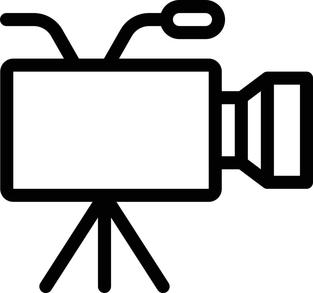 ilustración vectorial de grabación de video en un fondo. símbolos de calidad premium. iconos vectoriales para concepto y diseño gráfico. vector
