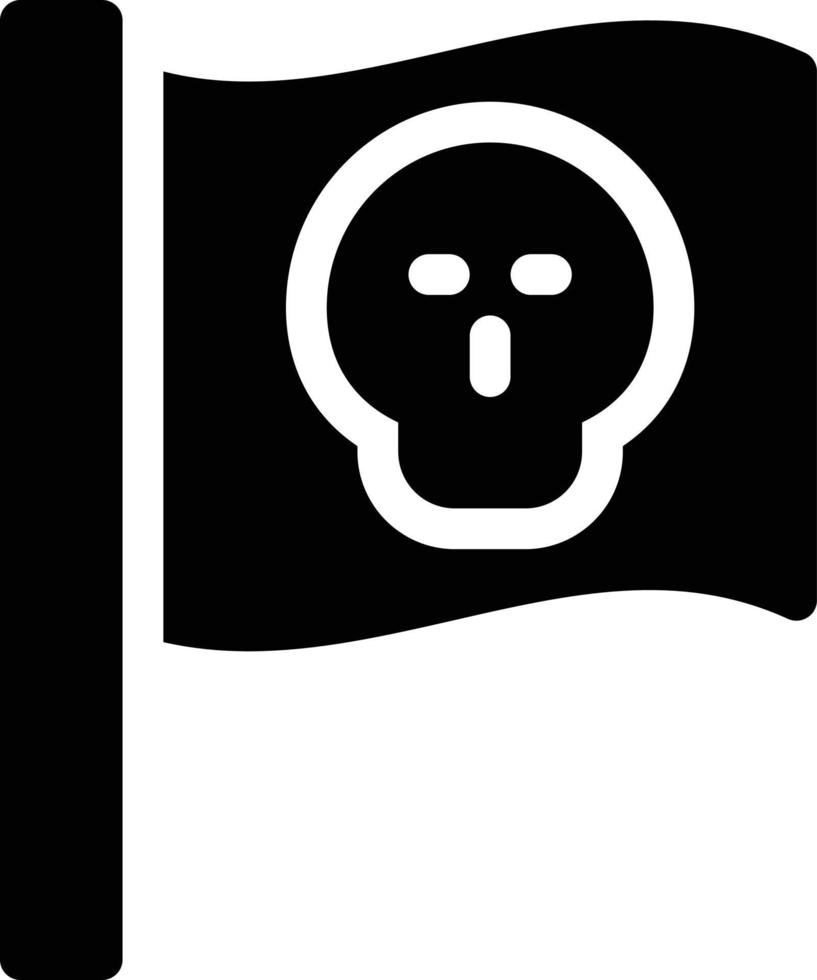 ilustración vectorial de la bandera del cráneo en un fondo. símbolos de calidad premium. iconos vectoriales para el concepto y el diseño gráfico. vector