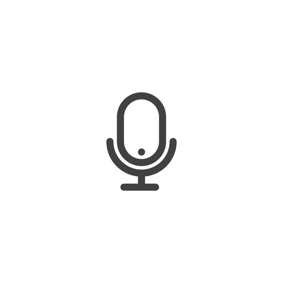 Microphone Player line icon. linear style sign for mobile concept and web design. Microphone outline vector icon. Symbol, logo illustration. Vector graphics