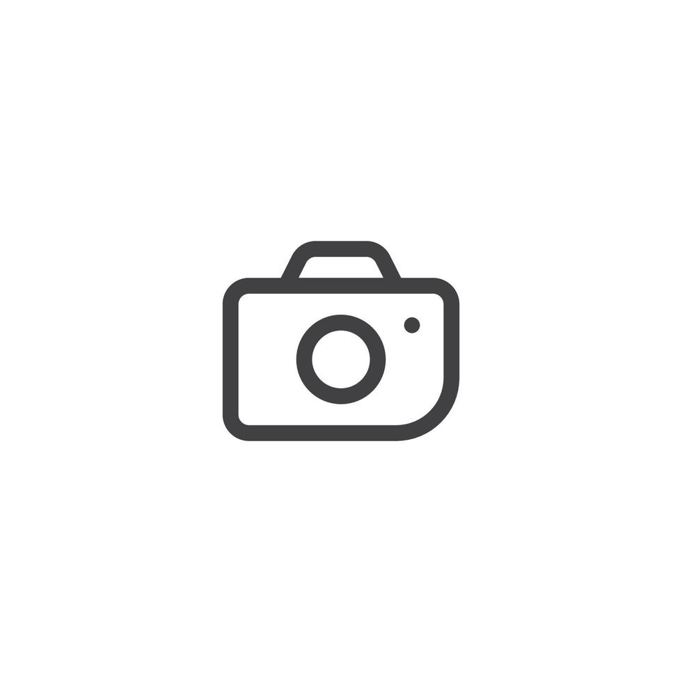 Camera line icon. linear style sign for mobile concept and web design. Camera outline vector icon. Symbol, logo illustration. Vector graphics