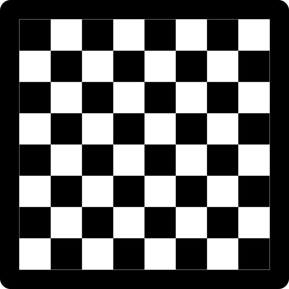 Chess board background with rounded black frame vector