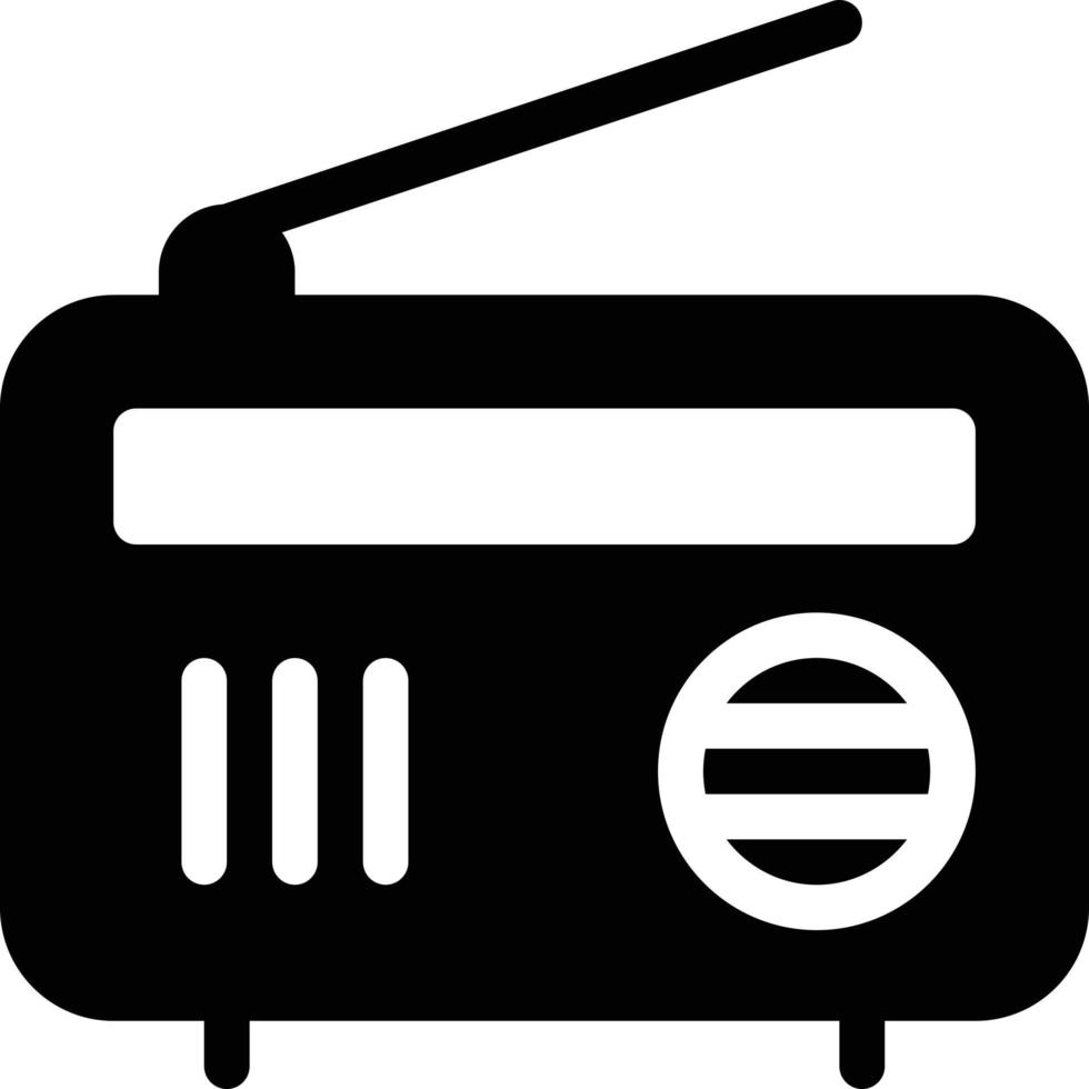 ilustración de vector de radio en un fondo. símbolos de calidad premium. iconos vectoriales para concepto y diseño gráfico.