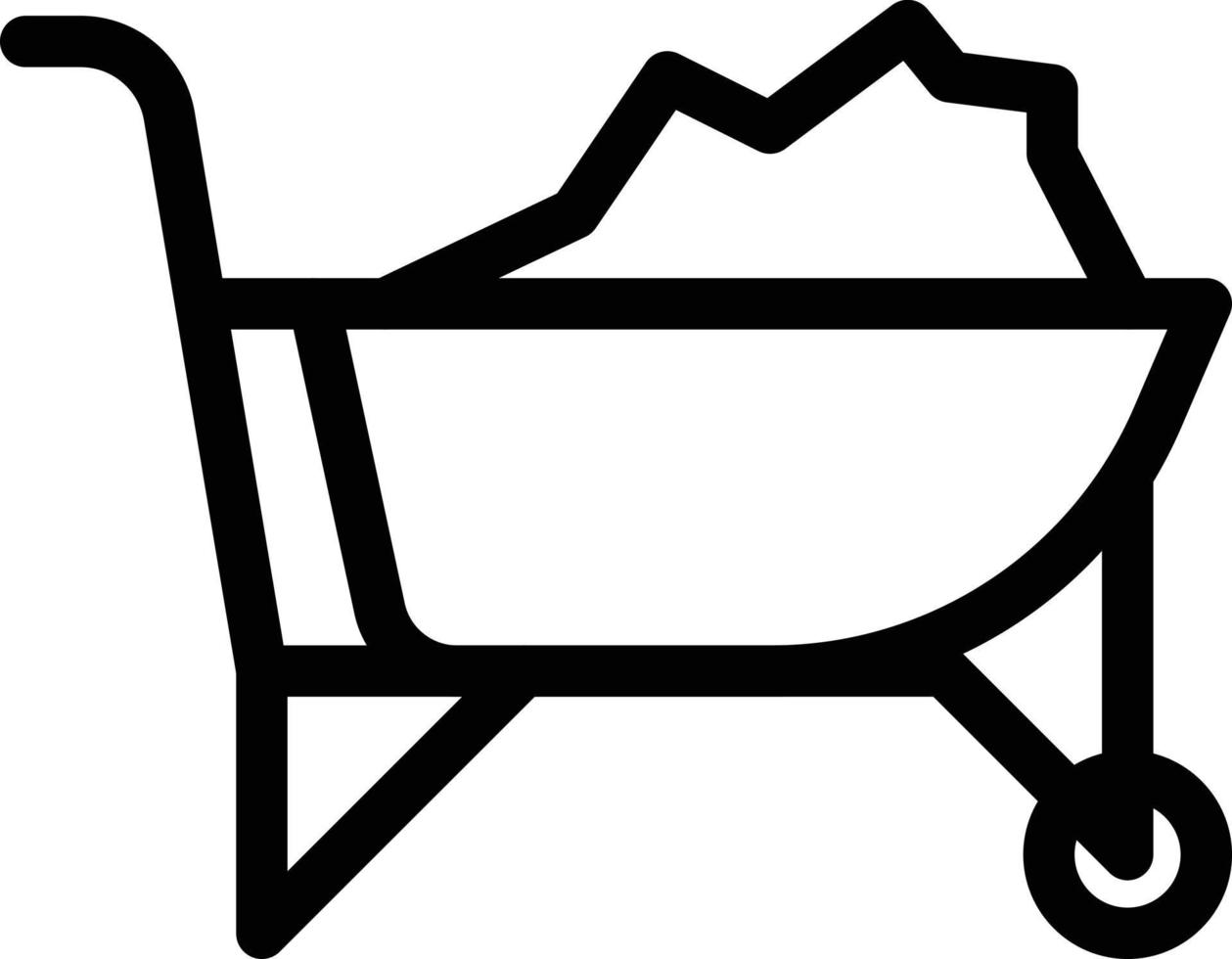 wheelbarrow vector illustration on a background.Premium quality symbols.vector icons for concept and graphic design.