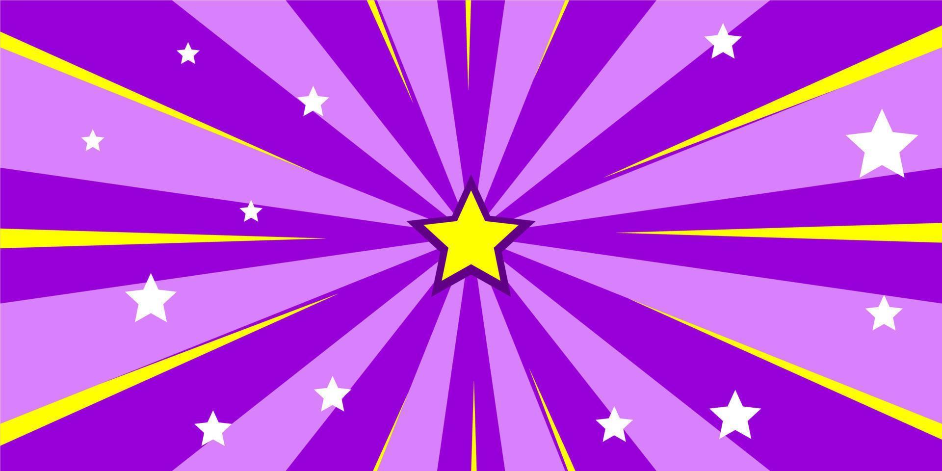 Comic cartoon purple background vector