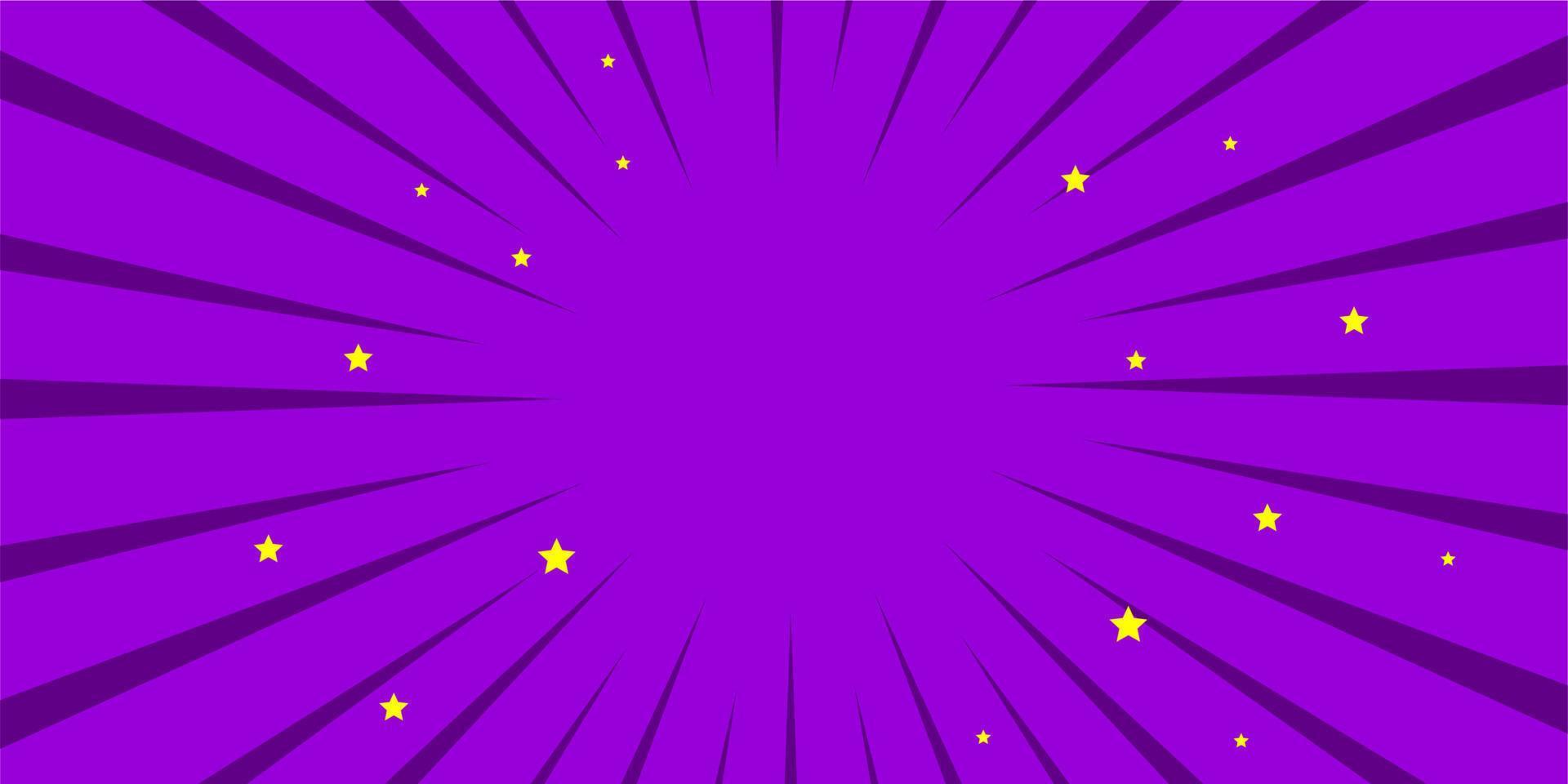 Comic cartoon purple background vector