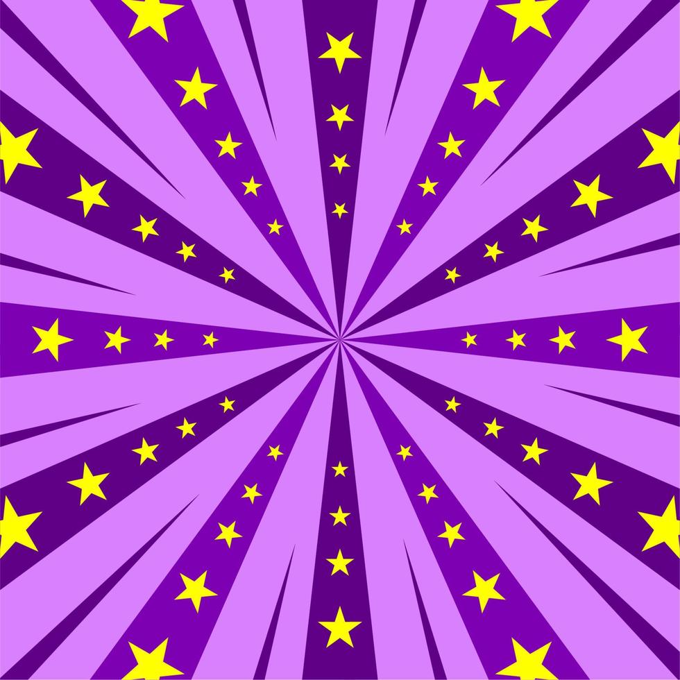 Comic cartoon purple background vector