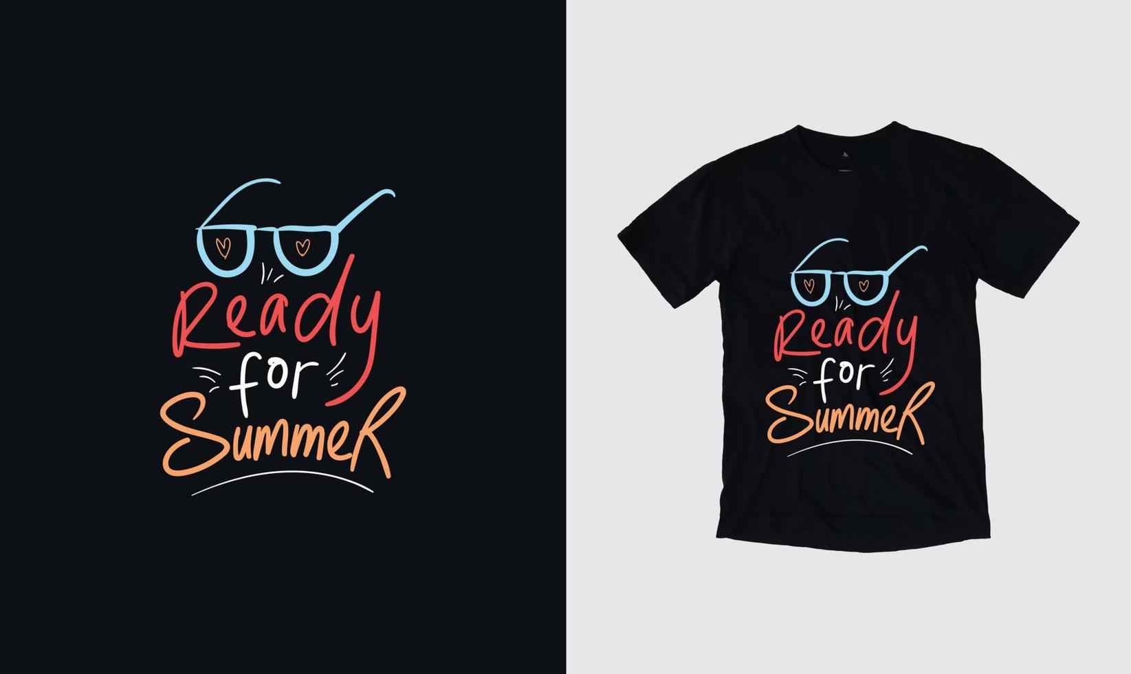 Summer vector illustration for t-shirt and other design print productions. Summer, sunset, surfing, sea waves.