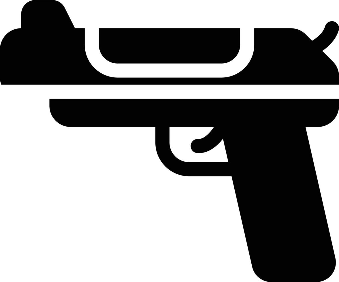 ilustración de vector de pistola en un fondo. símbolos de calidad premium. iconos vectoriales para concepto y diseño gráfico.