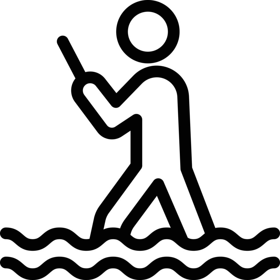 water walk vector illustration on a background.Premium quality symbols.vector icons for concept and graphic design.