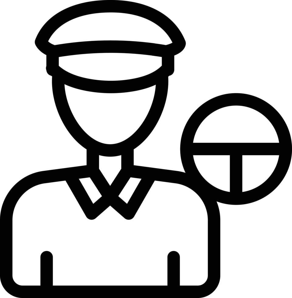 ilustración de vector de capitán de crucero en un fondo. símbolos de calidad premium. iconos vectoriales para concepto y diseño gráfico.