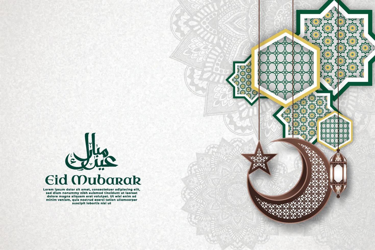 decorative islamic background and mandala vector