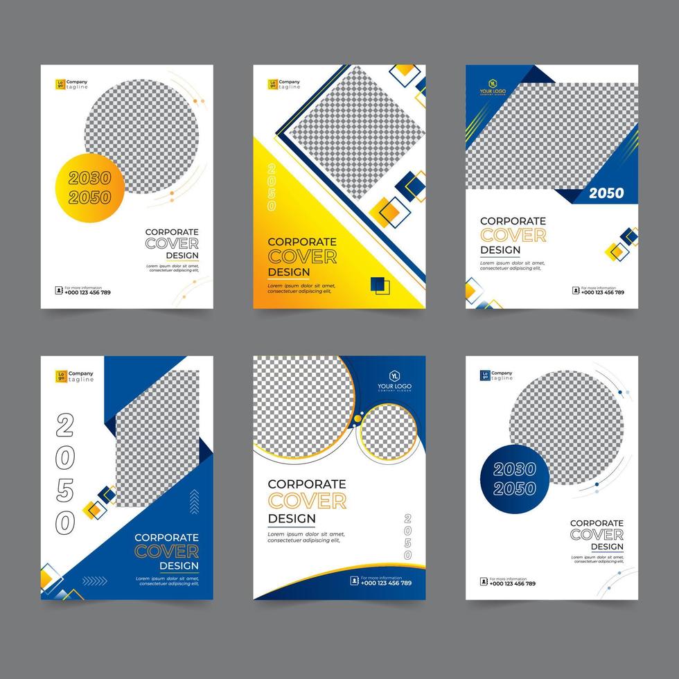 Business brochure cover, annual report cover or book cover, modern brochure template or flyer design. Leaflet presentation. Modern publication poster magazine, layout. vector