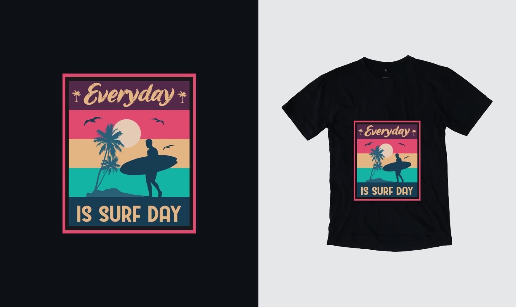 Summer graphic t-shirt design, stylish t-shirts and trendy clothing designs with lettering, and printable, vector illustration designs.