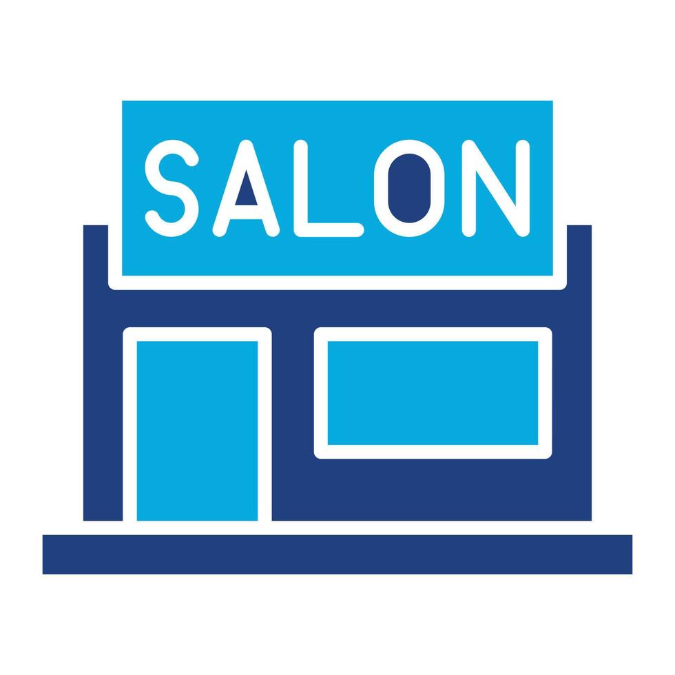Saloon Glyph Two Color Icon vector