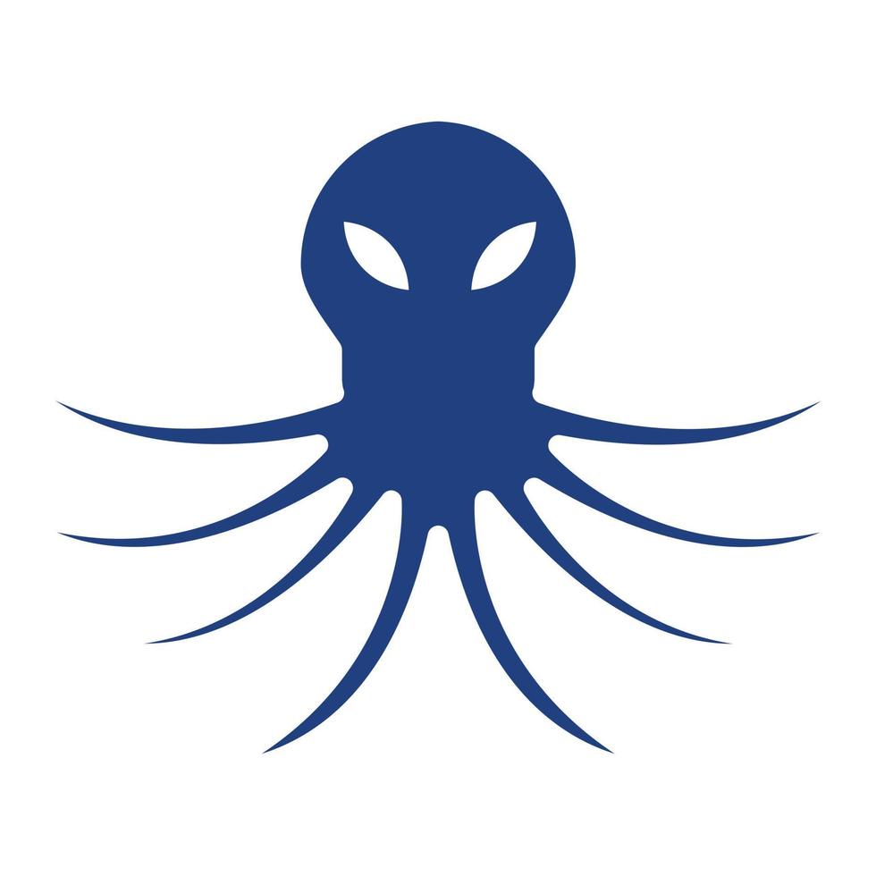 Kraken Glyph Two Color Icon vector