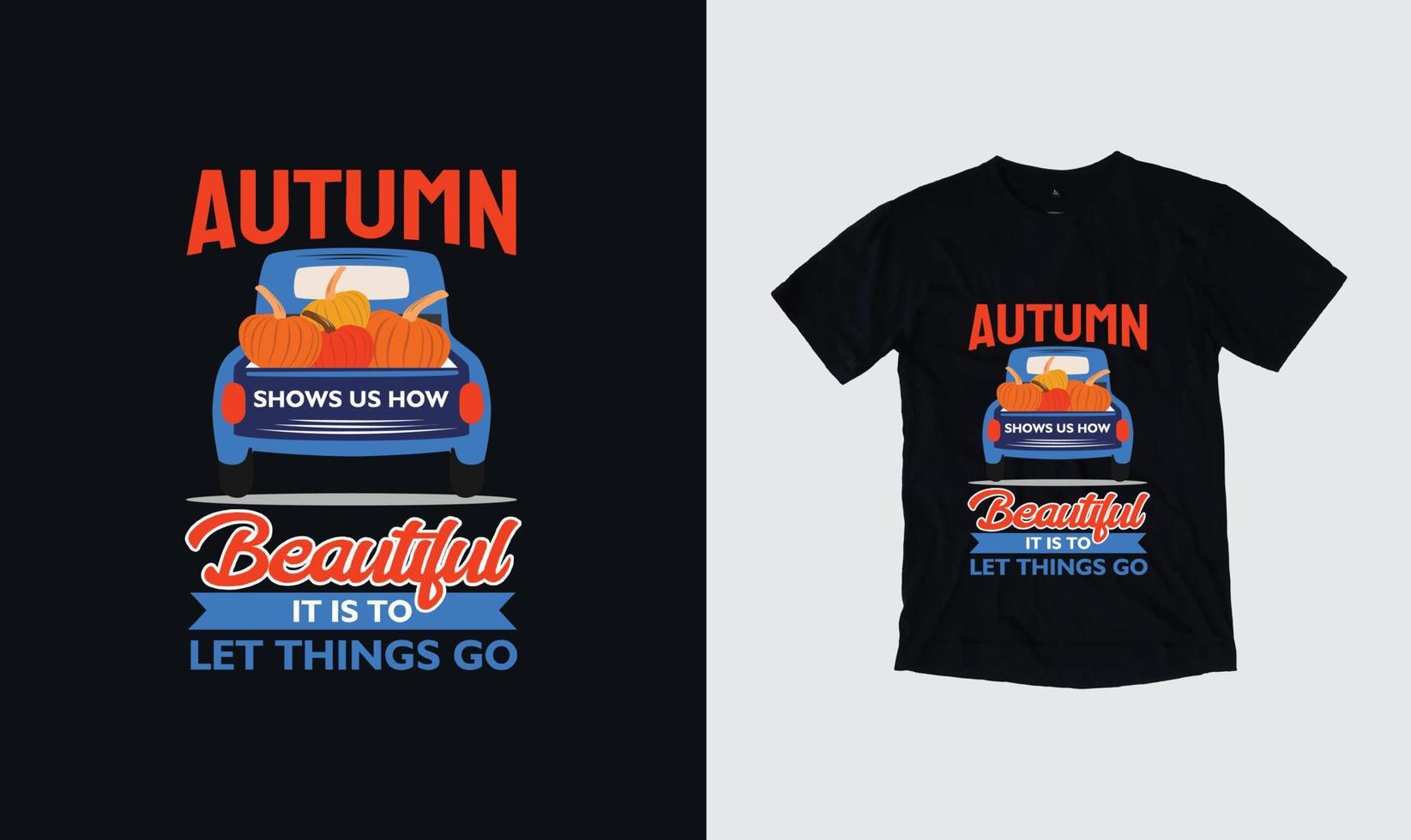 Autumn vector quotes. Illustration for prints on t-shirts. Autumn hand drawn illustration with hand lettering.
